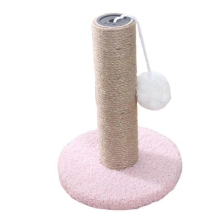 Ridsefast klatrestativ Stabil koralfleece Sødt design Komfortabelt kradsestativ til katte indendørs