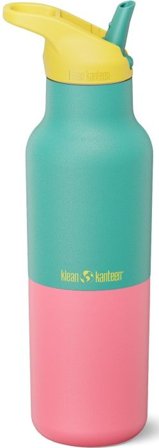 Klean Kanteen Rise Vacuum Classic 473ml (w/ Flip Seal Sport) Turquoise Kaleidoscope