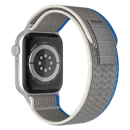Trail-rem Armbånd Til Apple Watch 38mm/40mm/41mm - Grå/Blå