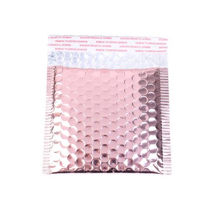 10 stk Rose Gold Boblekonvolutt Rose Gold Folie Boblepost for S 15*13 cm CDQ