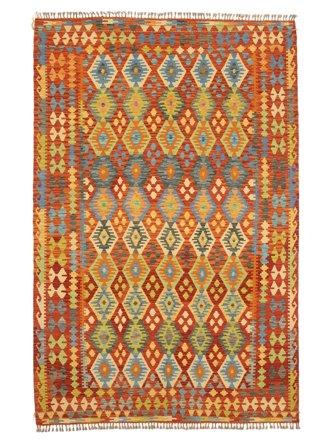Kilim Afghan Old Style Tapis 202X307 Laine