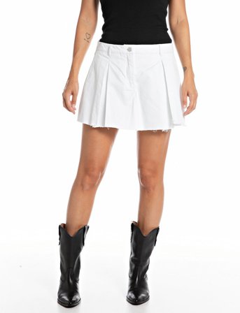 Replay Shorts Trouser-Skirt - White - 31