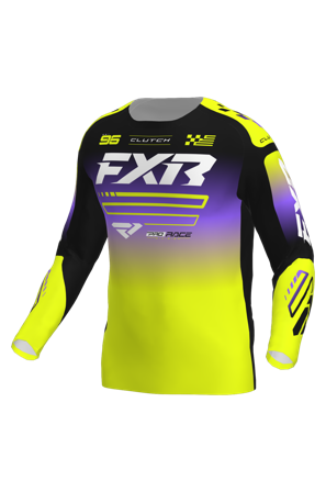 Crossshirt FXR Clutch 26 Hi-Vis/Schwarz/Lila S