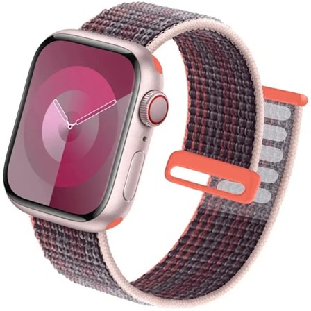 Nylon Loop Armband för Apple Watch Armband 49mm Ultra2 44mm 40mm 45mm 41mm 46-42mm Armband för iwatch armband Serie 9 8 se 7 6 5 4 10