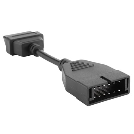 Professionell autodiagnostikkontaktkabel för GM 12-stift hane till OBD1 OBD2 16 stift honadapter