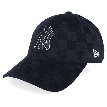 New Era - MLB Černá adjustable Kšiltovka - New York Yankees Tonal Check 9FORTY Black Adjustable @ Hatstore
