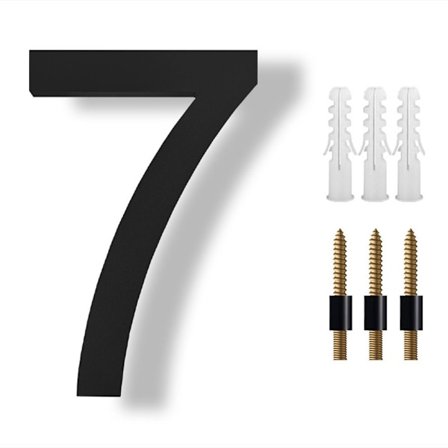 8" kelluva talonumero moderni talonumero 7 7