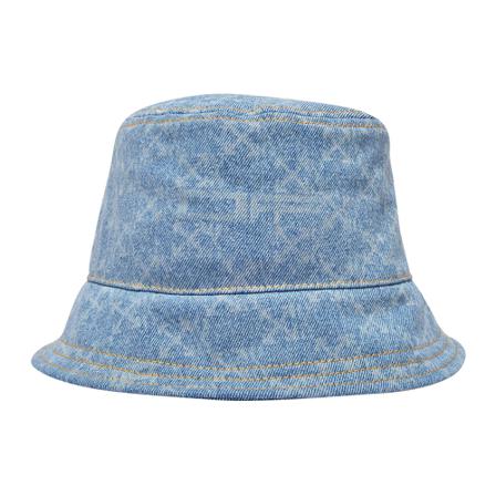 Off White Monogram Denim Bucket Hat Blå, unisex Accessories, Størrelse: ONE Size