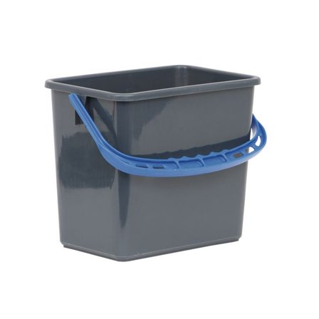 HYGIENTEKNIK Hink grå, blått handtag 6L - Lyreco - Städ och hygien - Städredskap - Hinkar och tillbehör