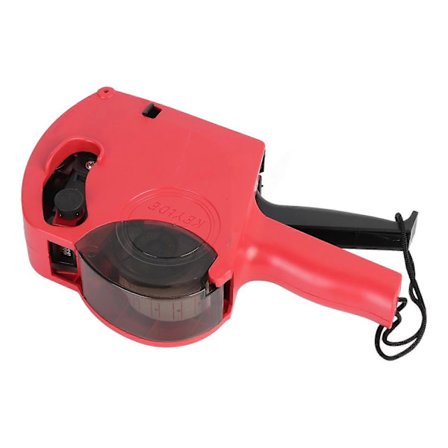 Prismärkare Handhållen 8 Siffror Prissättningsmaskin med Etikettpapper och Färgvals för Su