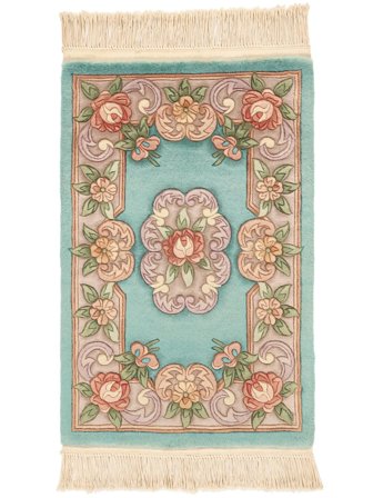 Orientalischer China 90 Line Teppich 60X90 Braun/Beige Wolle, China