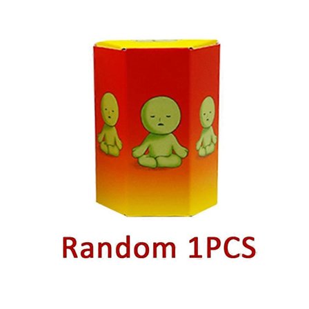 [LCS] Smiski Blind Box Sunday Series - Yoga & Fitness Minifigur, Selvlysende Dekorationsdukke til Soveværelse & Toilet