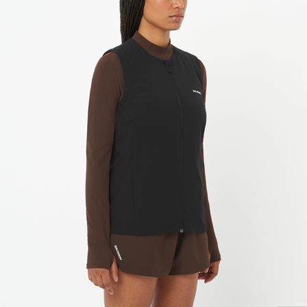 Salomon - Westen Bekleidung Mntain Flex Hyb Vst W - Deep Black