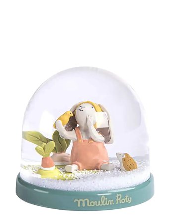 Moulin Roty | Snow Globe With Rabbit - Trois Petits Lapins | ONE SIZE