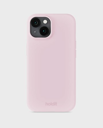 HOLDIT Silicone Case iPhone 15 Pale Pink, Tøj & Bolig, Elektronik, Telefon & Mobiltilbehør