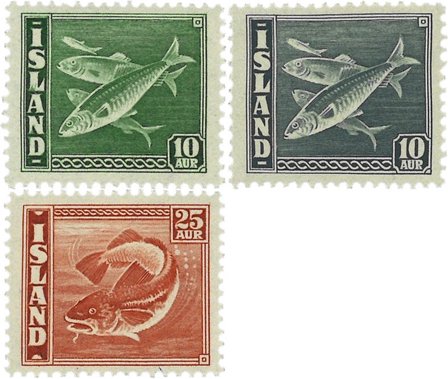 Island - AFA 216-218 - Ubrugt