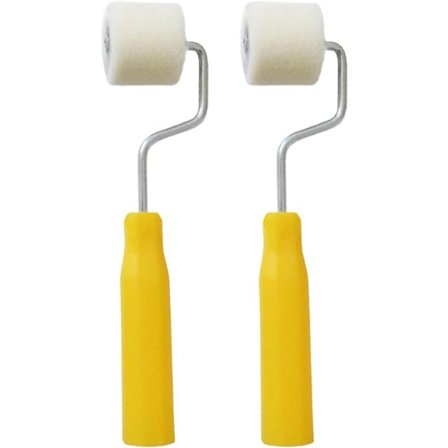 Mini Uld Malerrulle 3 cm Bredde, Kort Håret Lille Malerrulle til Detaljerings- og Stencilprojekter, 1 Pakke