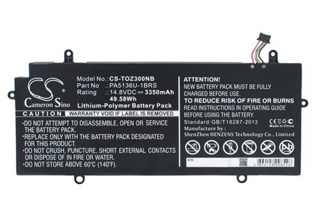 Batteri till Notebook, Bärbar dator för Toshiba Portege Z30, Portege Z30-A-12U m.fl.