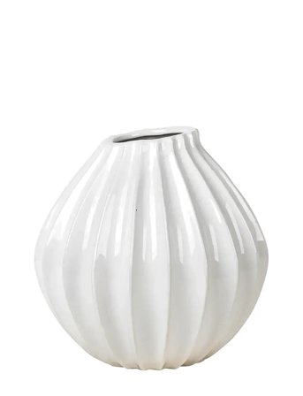 Wide Vase M White Broste Copenhagen