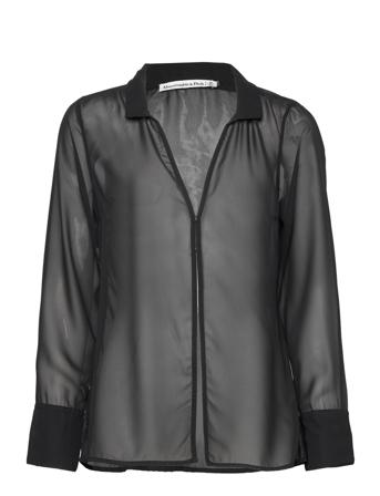 Anf Womens Wovens Pitkähihainen Paita Musta Abercrombie & Fitch