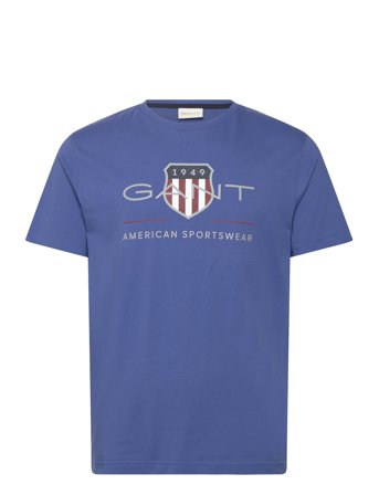 GANT Reg Archive Shield Ss T-Shirt - Blue - XXL