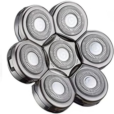 Päänajokoneen terät, kelluva sähköparranajokone 7 terää miehille, puhdas ajojälki, universaali kaksoisrengasterä, nopea ja kestävä vaihto