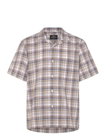 Mads Nørgaard | Loose Cotton Check Kenji Shirt Ss | L