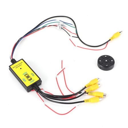 360 Graders Panorama Video Switch Box 4 I 1 Ud Reverseringskonverter med Fjernbetjening