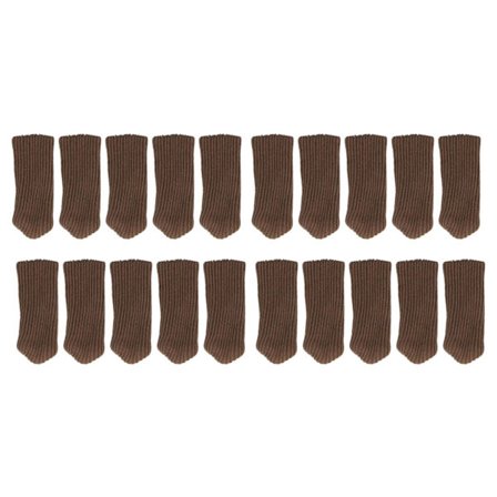 20 st Dubbeltjocka Stickade Stolsbensskydd Möbelskydd för Golv för Skrivbord