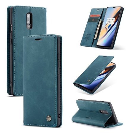 CaseMe OnePlus 7 Vintage kotelot - Sininen