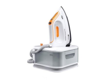 Braun CareStyle Compact Pro IS 2561 Dampstrygejern 2400W Orange Hvid