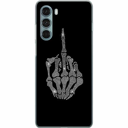 Motorola Moto G200 5g Genomskinligt Skal Fuck You Bling
