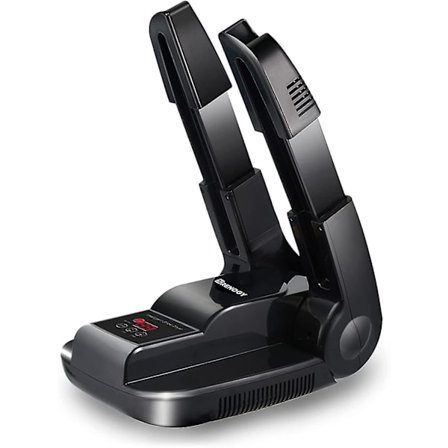 Støvletørrer, skotørrer, handske- og støvlevarmer med varmeblæser, justerbar stativ og timer, sammenklappeligt design og hurtig tørring til sko