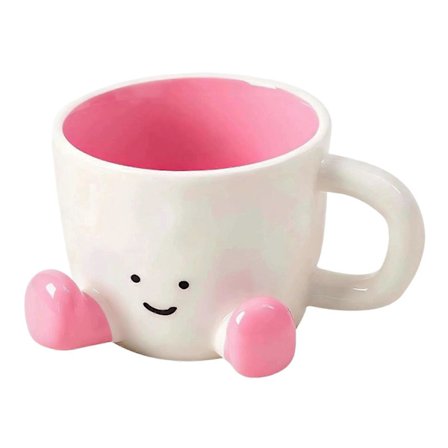 Sød Kaffekrus til Kvinder Piger, Keramisk Sjov Kaffekop Nyhed Unik Tekop med Håndtag Gave til Familie, Venner, Kolleger