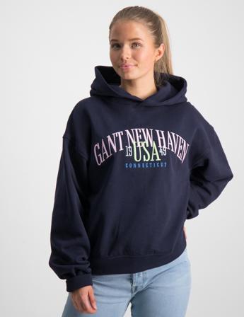 GANT GANT USA VOLUMINOUS HOODIE Blauw Hoodies Meisjes - Kids Brand Store