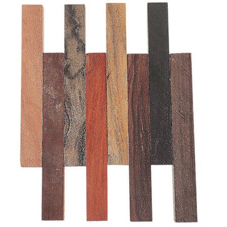 8 stk DIY Blankt Eksotisk Treverk Eksotiske Treemner Håndverk Trebearbeiding Penn DIY-Kit[PL]