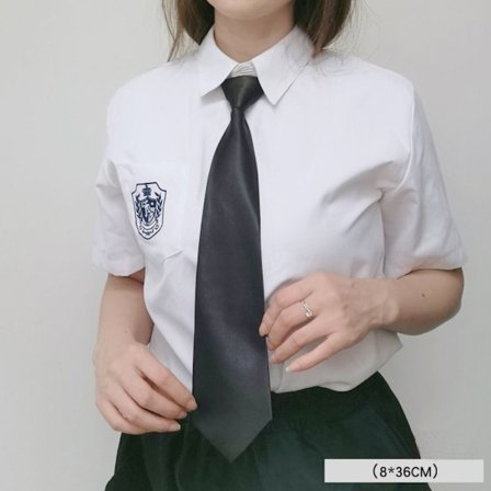 Uniform sort slipsjakke med lynlås A A