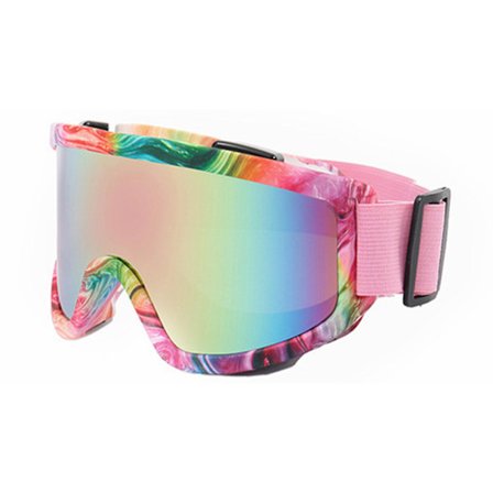 Store Ski Goggles med farverig linse, anti-kollision, anti-genskin linse, udendørs sportssne, snowboard til snowboarding og skiløb