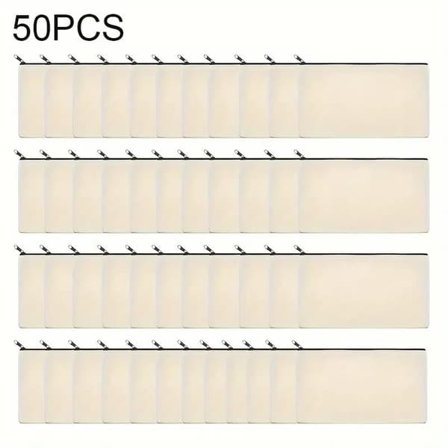 50-pack Tomma DIY-zip-påsar - Mångfunktionella Förvaringspåsar för Smink, Toalettartiklar & Kontorsmaterial