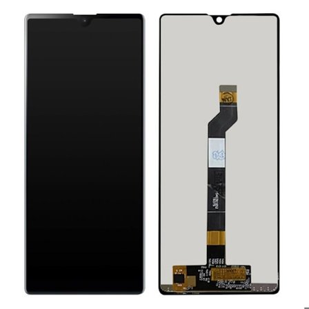 Täydellinen lohko Sony Xperia L4 LCD-näytön kosketuslasille, yhteensopiva musta