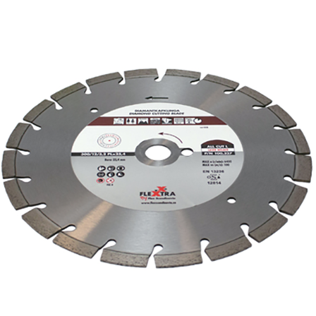 Flexxtra 100327 Diamantskæreskive 300 mm, Maskintilbehør & forbrugsvarer