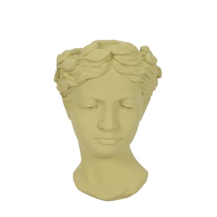 Cementvase 18x17x26,5cm lysegrøn