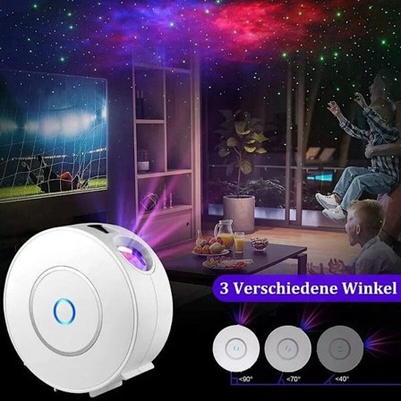 Alexa LED tähtitaivasprojektori, 3D Galaxy Smart LED tähtiprojektori