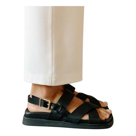 Alohas Flame Black Sort, Dame Sandaler, Størrelse: 35 EU