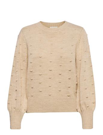 Objbouble L/S Knit Pullover Beige Object