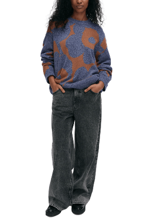 Marimekko Aatto Unikko Tröjor Dam Blå M