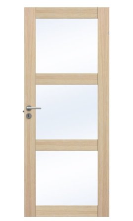 Swedoor Unique GW 03L Innerdörr vitpigmenterad ek 825x2040 mm, Dörrar