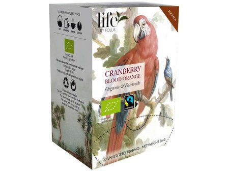 LIFE BY FOLLIS Te Tranbär blodapelsin 20/fp - Lyreco - Kök och servering - Kaffe och te - Te