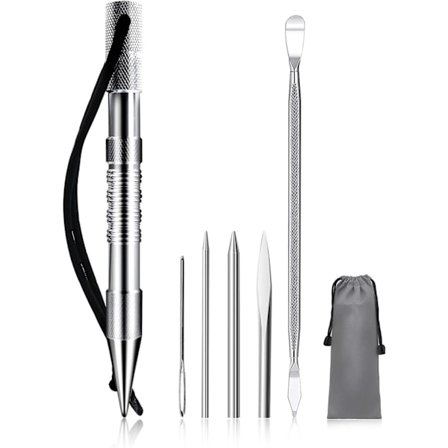 XJ-WILDAIR Marlspiger med 6 snørenåle/fids til paracord eller læderarbejde Paracord FID Sæt