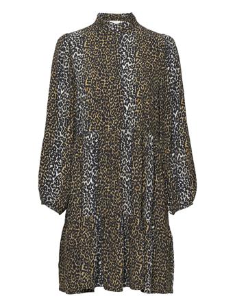 Taylor Leopard Short Dress Brown Notes Du Nord